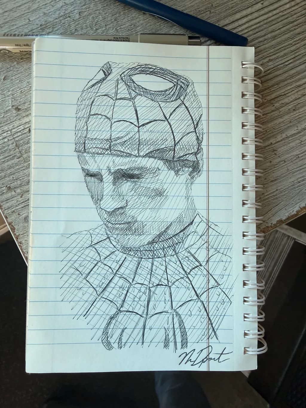 Spider-Man Portrait Sketch