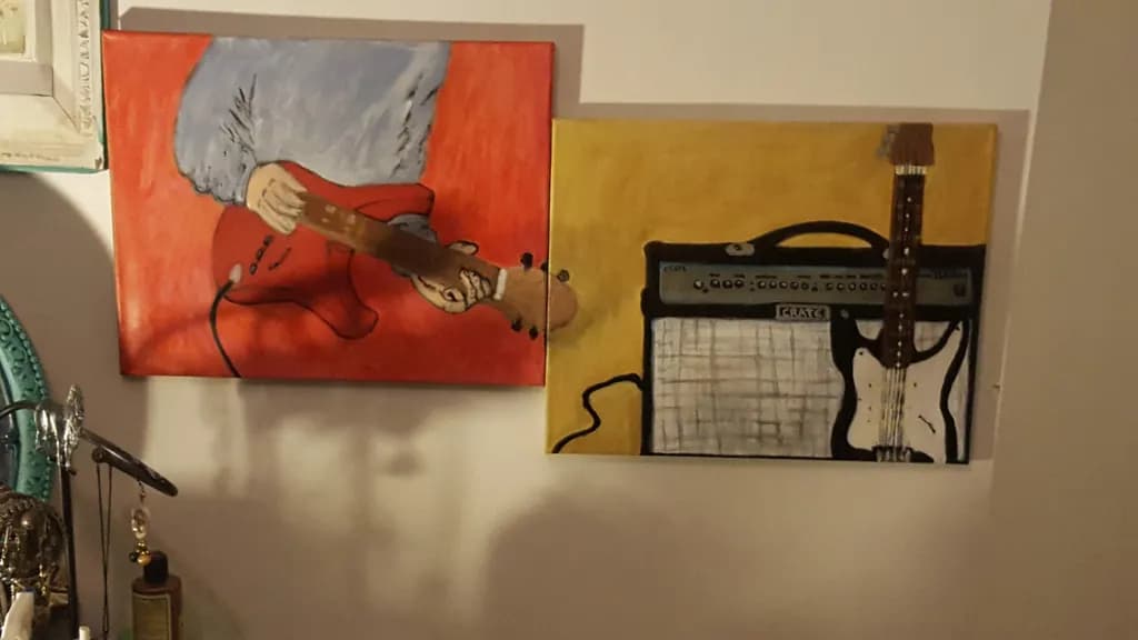 Guitar and Amplifier Still Life