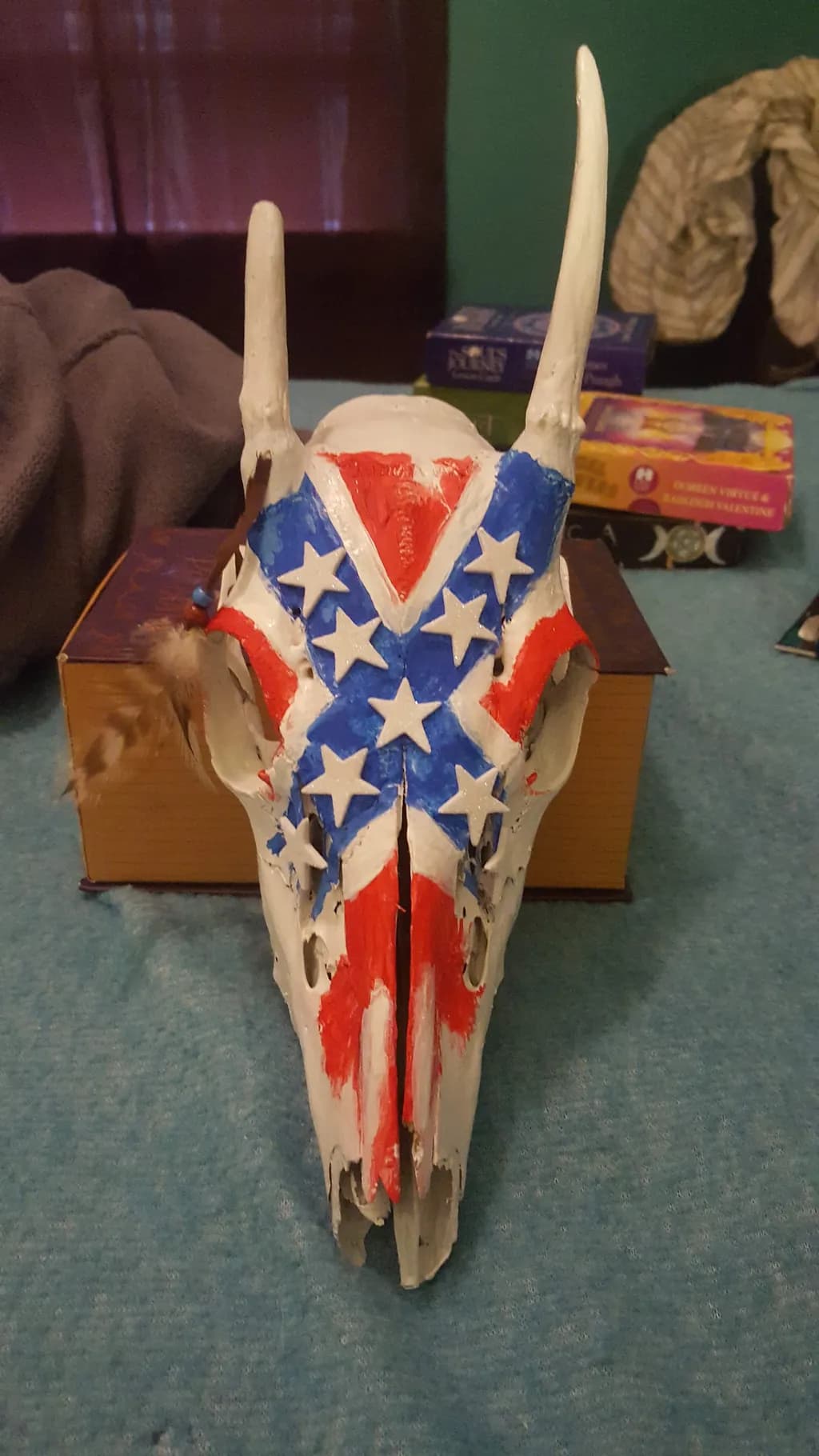 Painted Skull with Stars