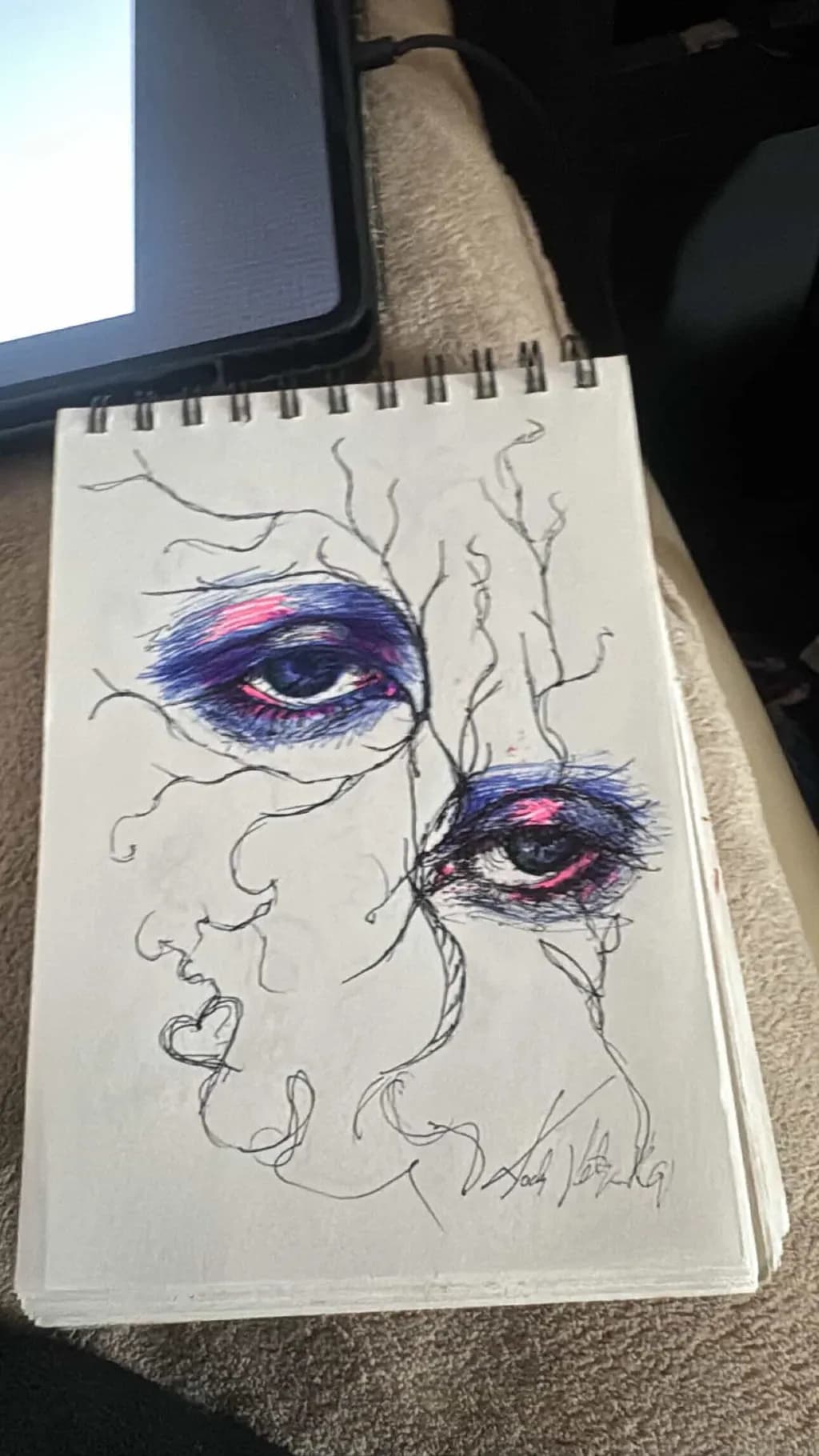 Eyes in Abstract Lines