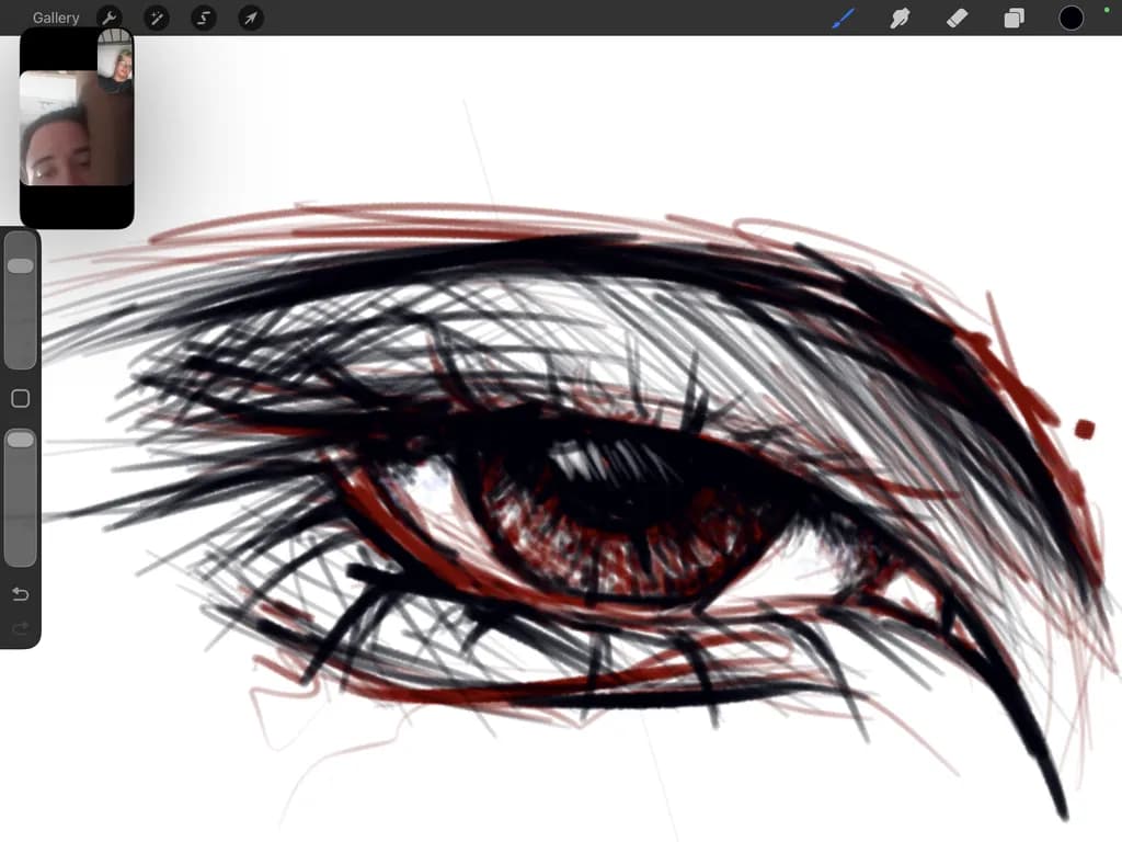 Crimson Eye Detail