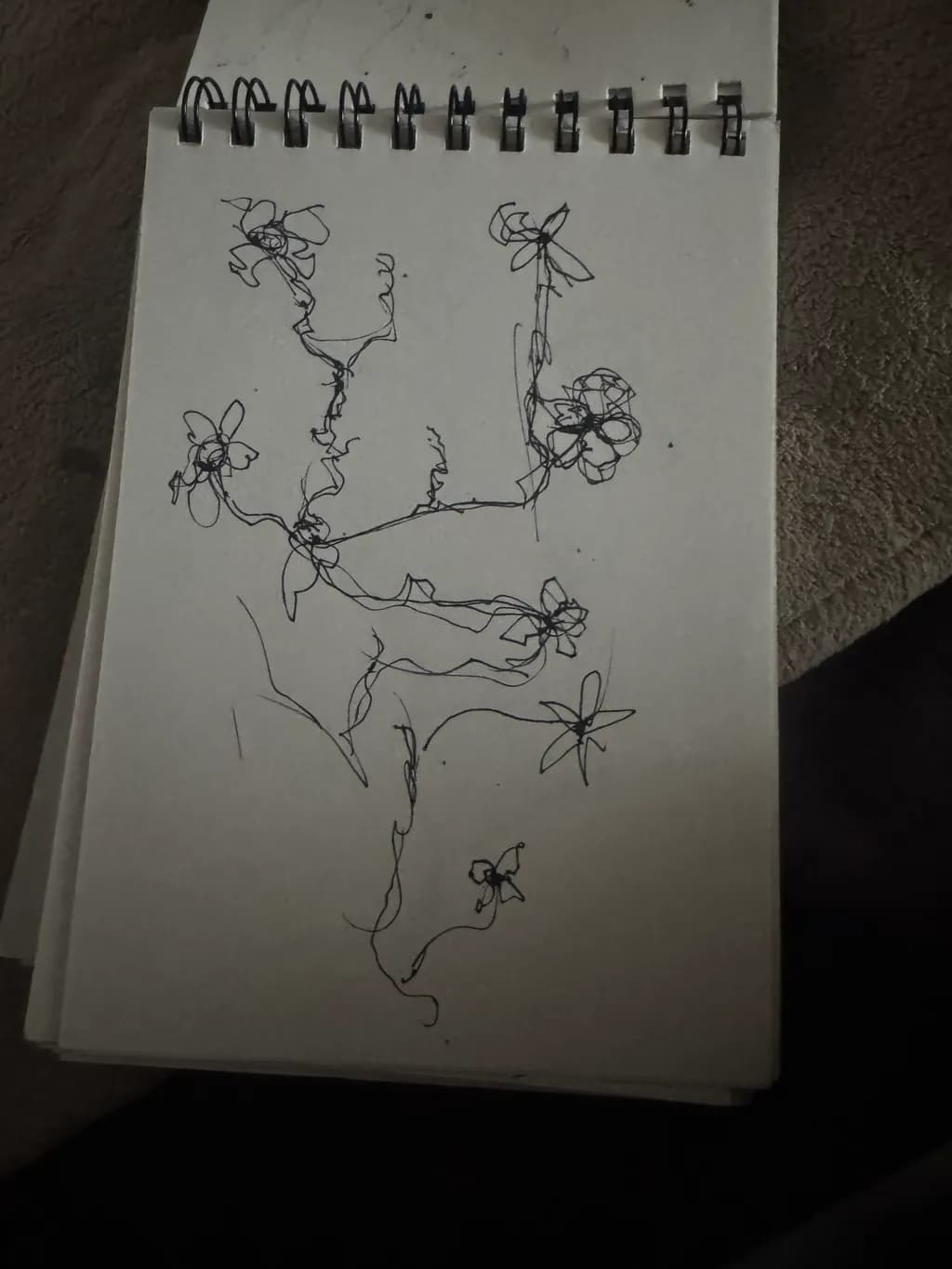 Abstract Flower Sketch