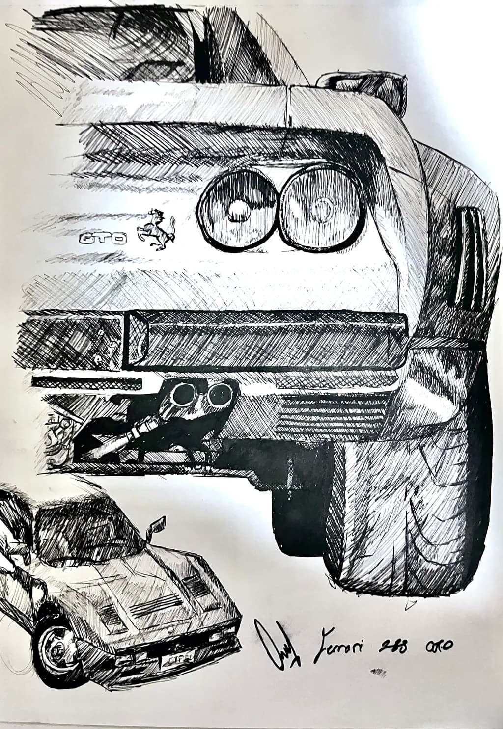 Ferrari 288 GTO Sketch