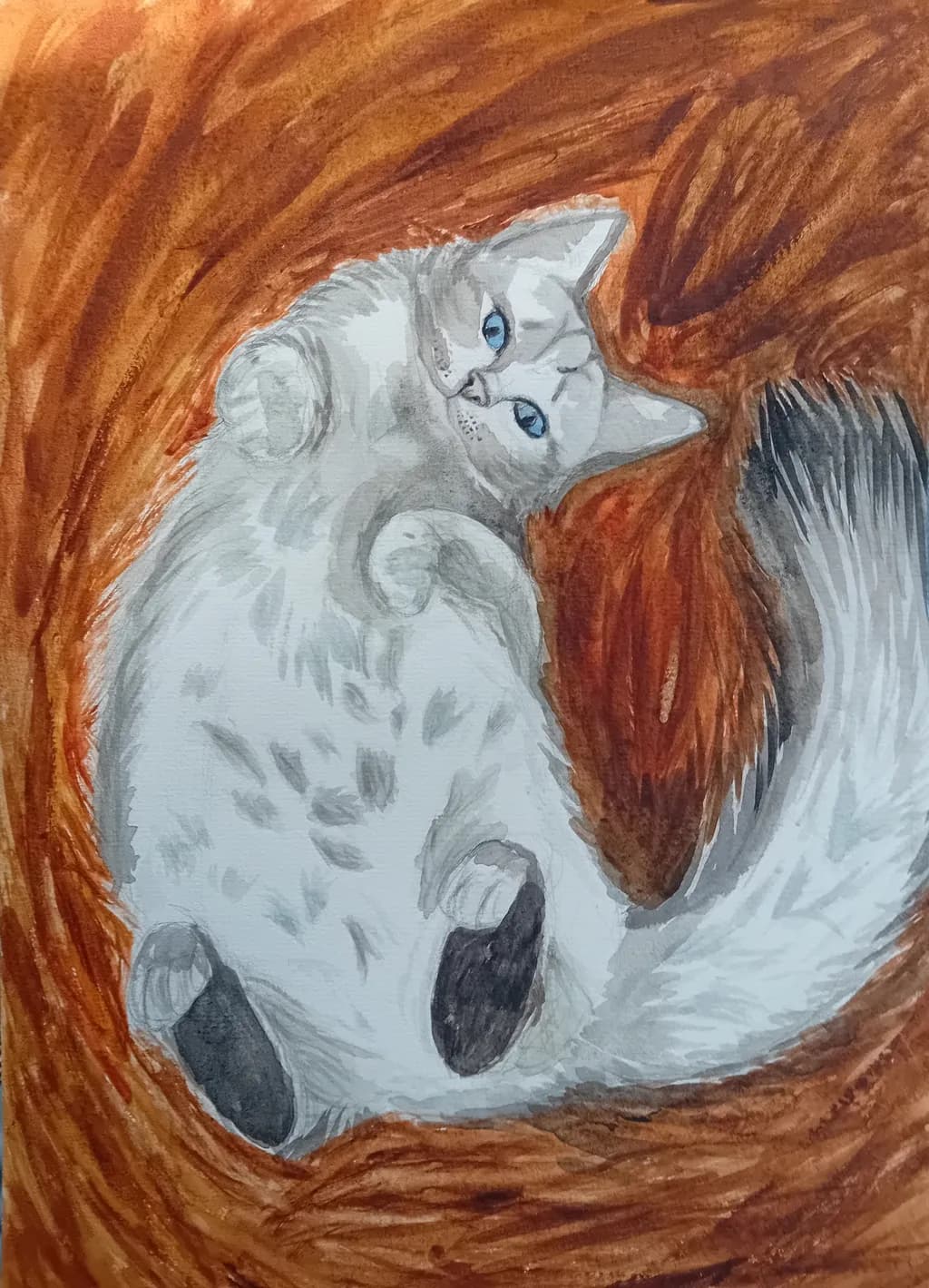 My best work so far, a picture of my cat