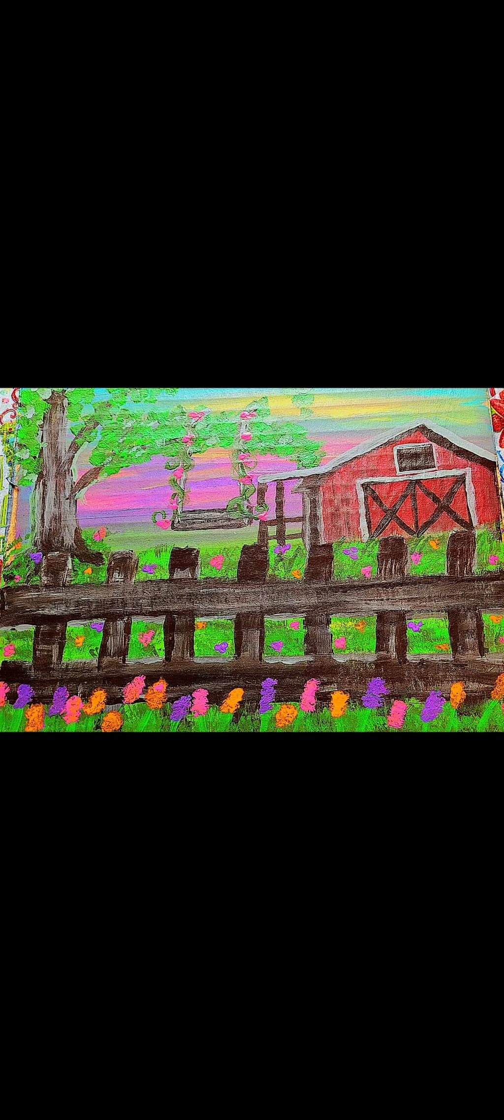 Red Barn and Swing