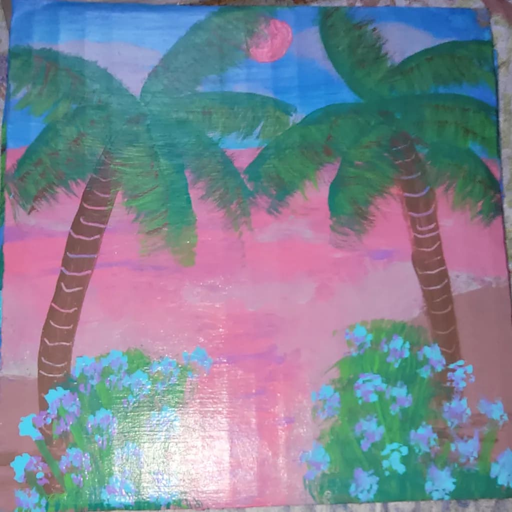 Palm Trees at Sunset