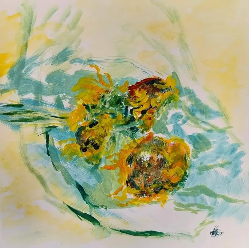 Sunflowers in Motion