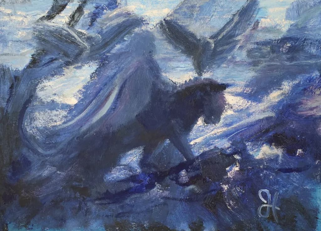 Blue Panther Shadows