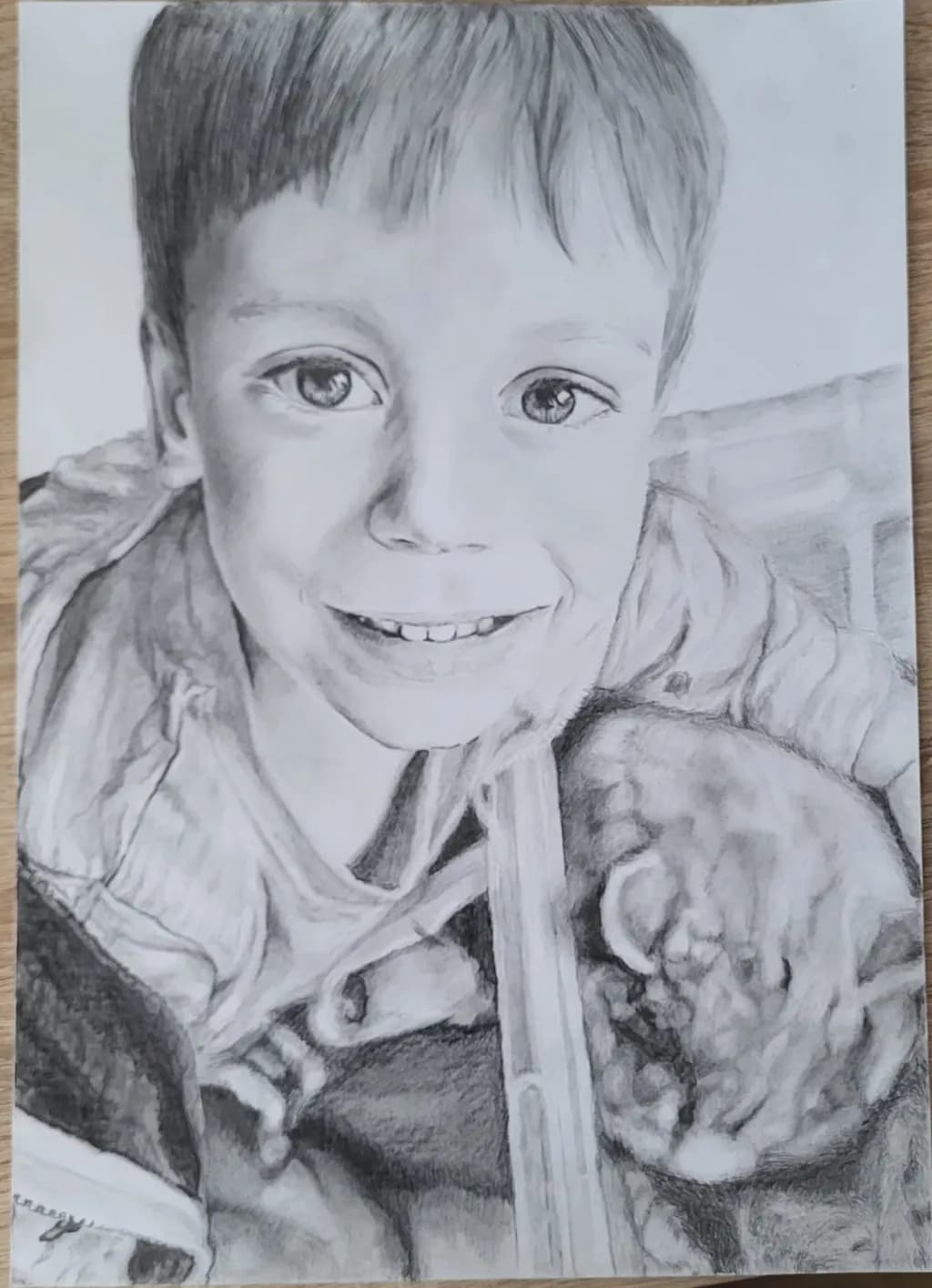 Child and Cat Portrait