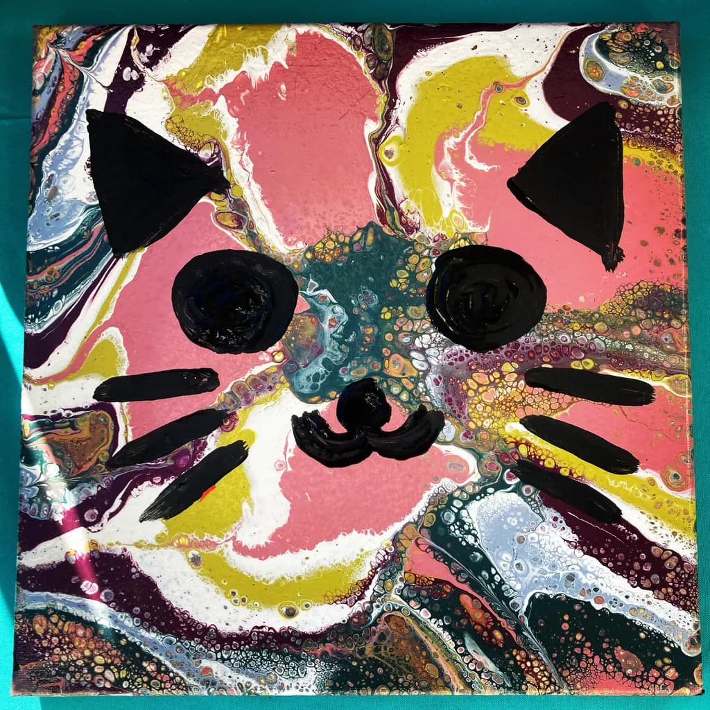 Abstract Cat Face