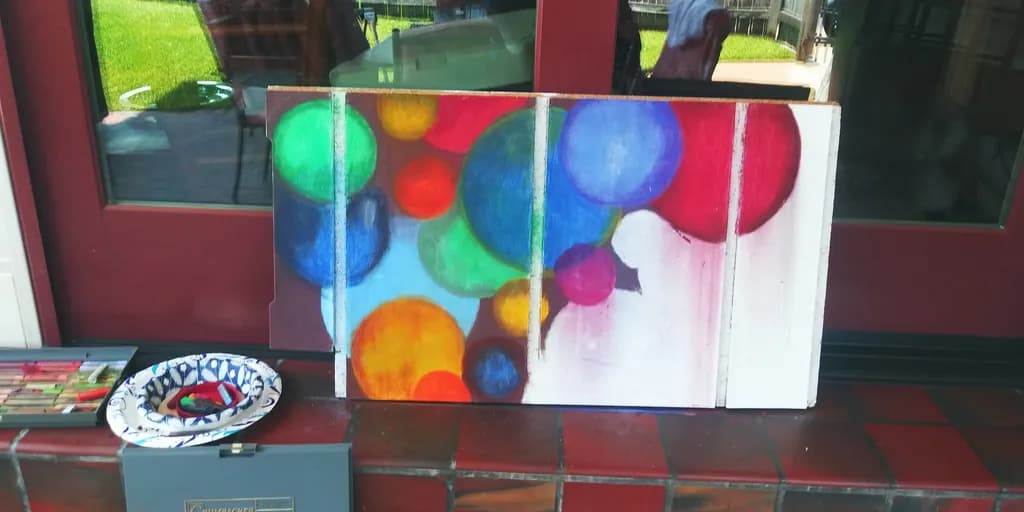 Abstract Circles Composition