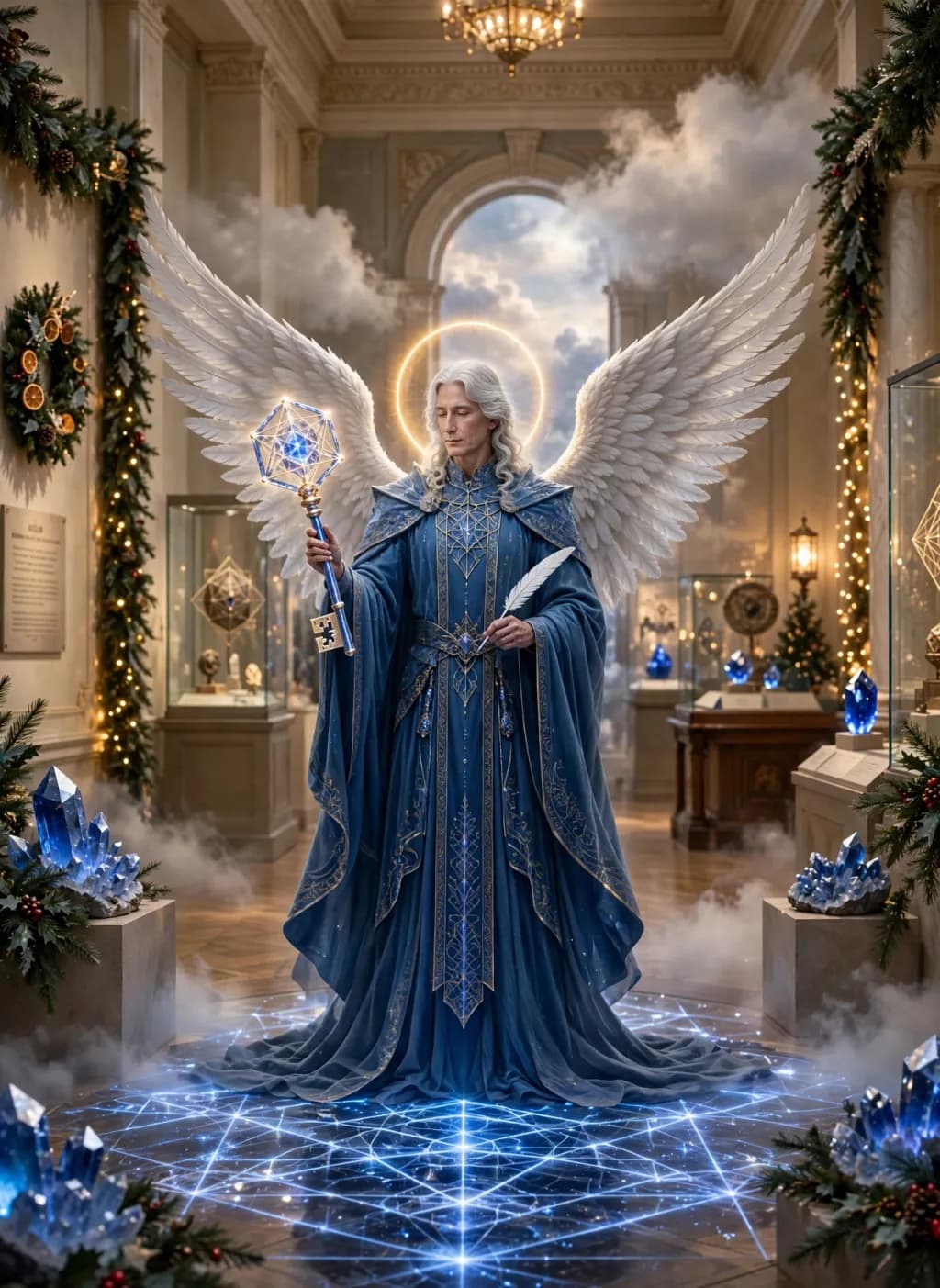 Angel with Crystals