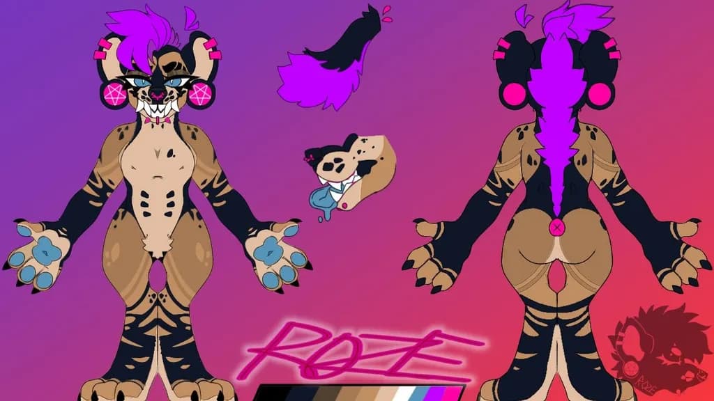 Purple Hyena Roze