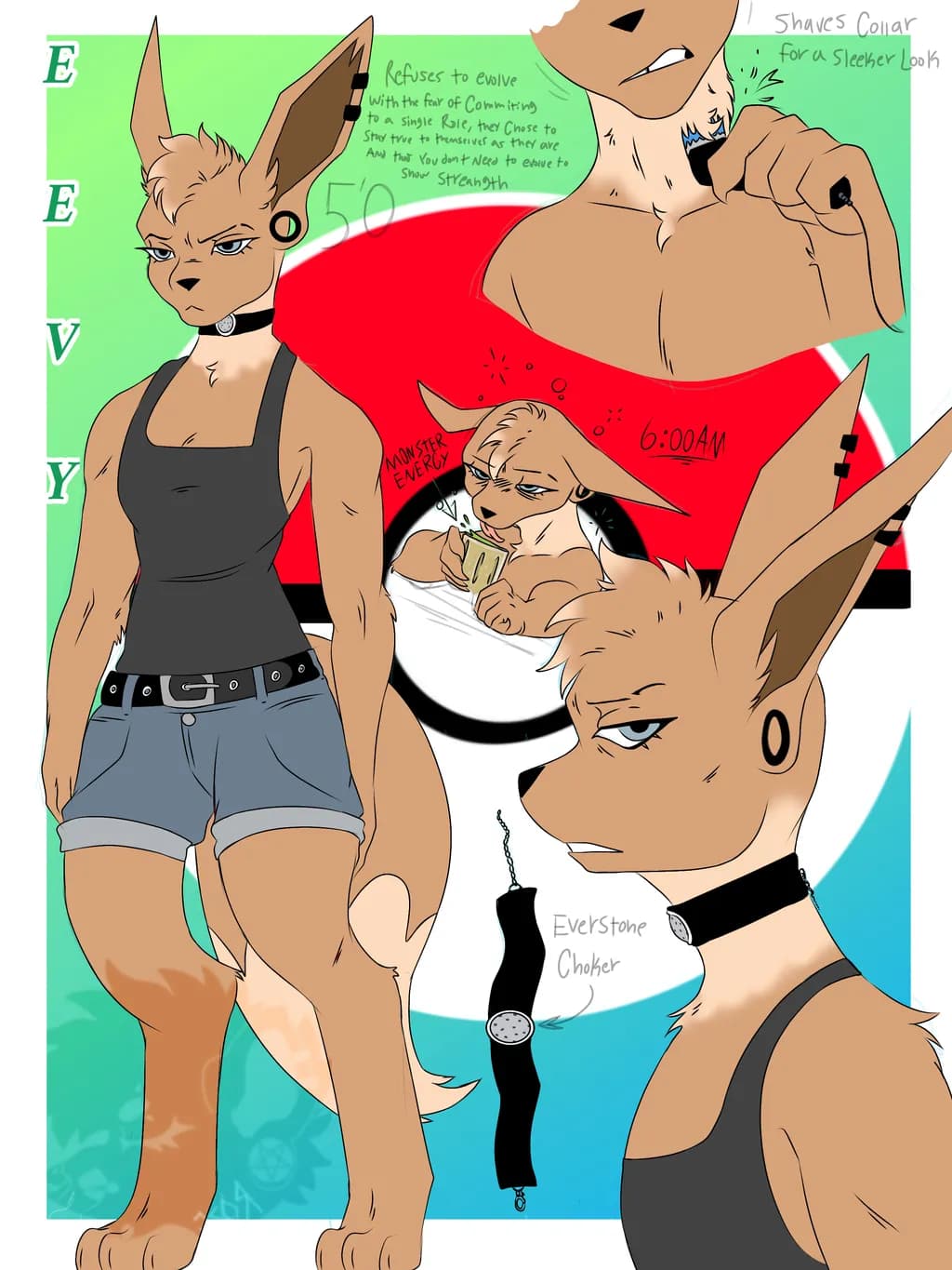 Confident Furry Character