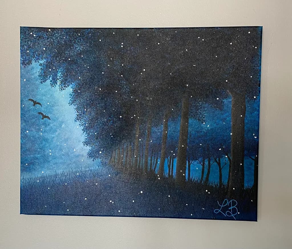Starry Night Forest