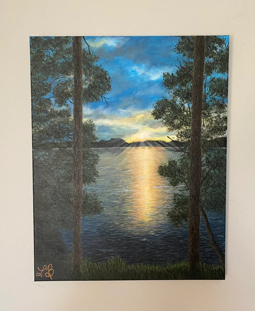 Lake Sunset Reflection