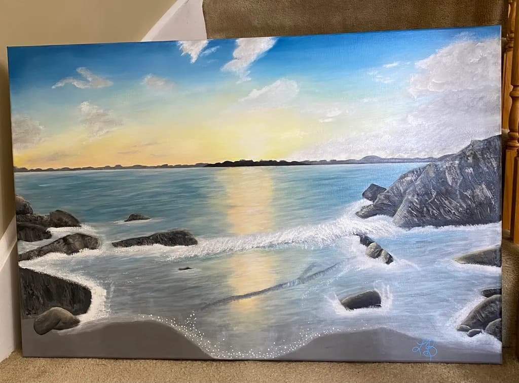 Rocky Shore Sunset