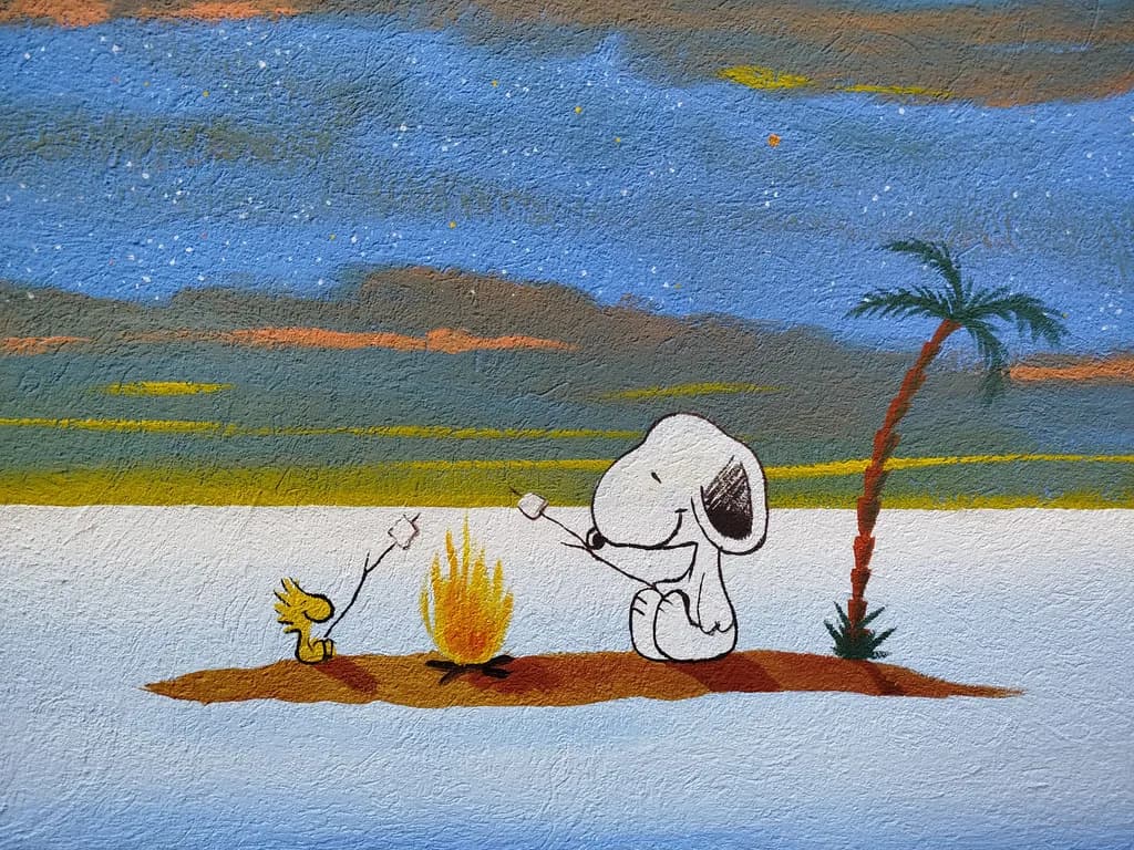 Snoopy Campfire Night