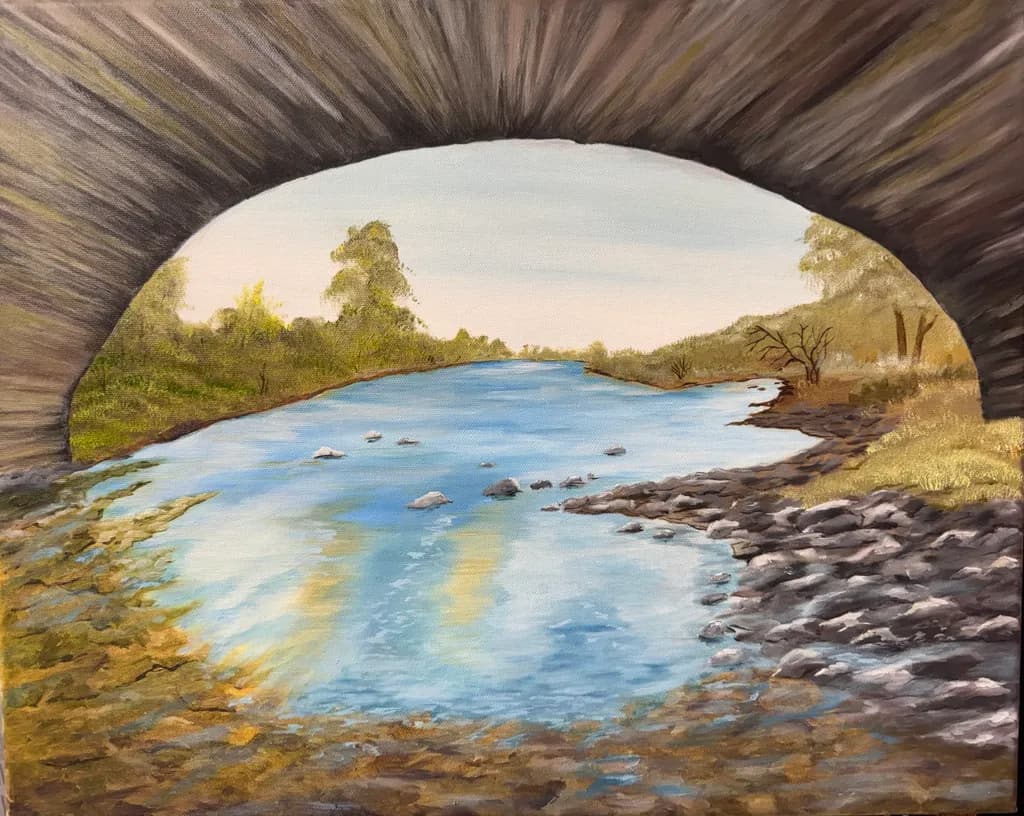 River View Under Bridge