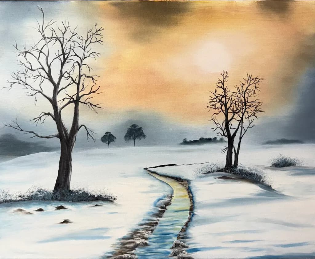 Winter Stream Path
