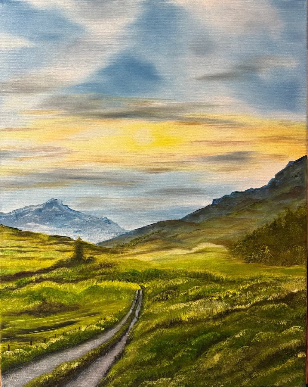 Mountain Path Sunset