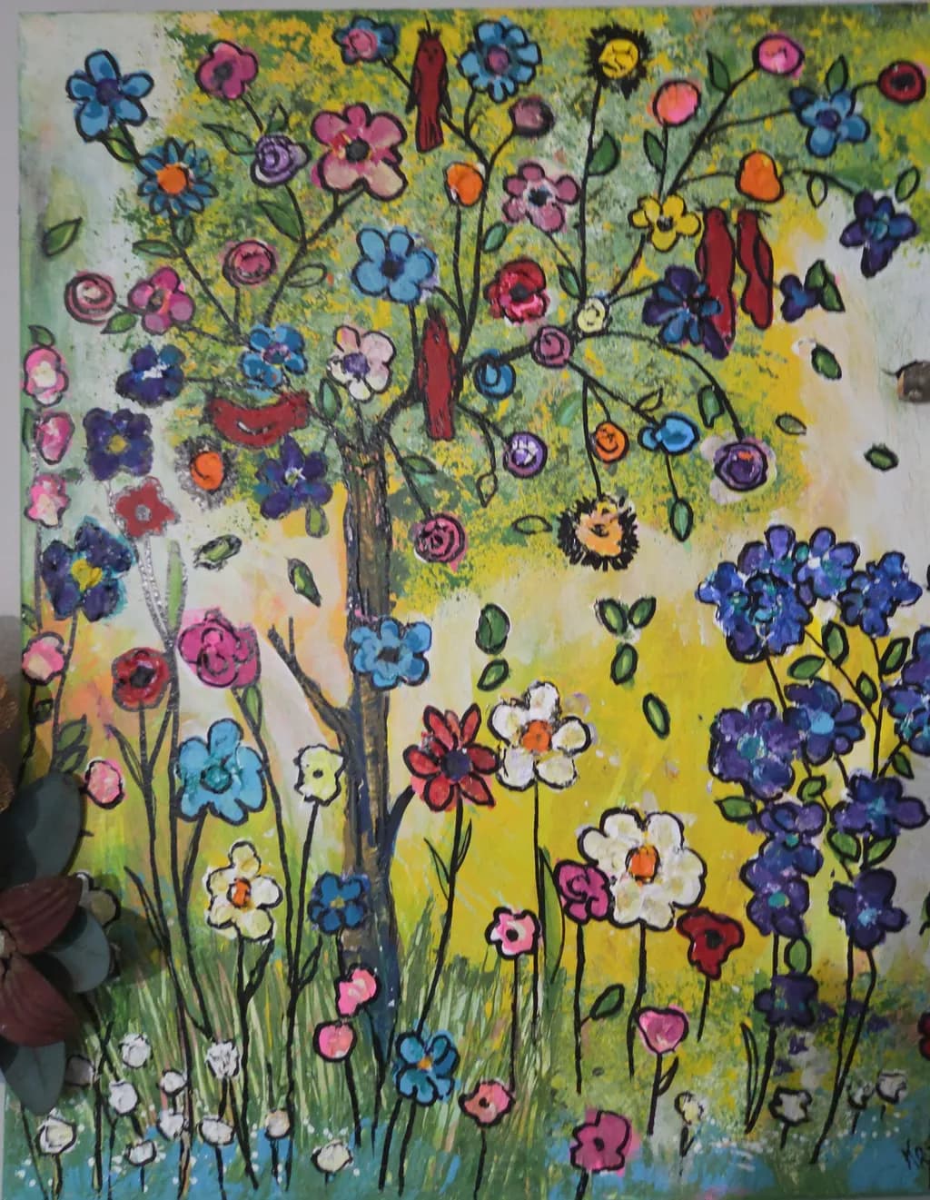 Painted Wildflower Garden