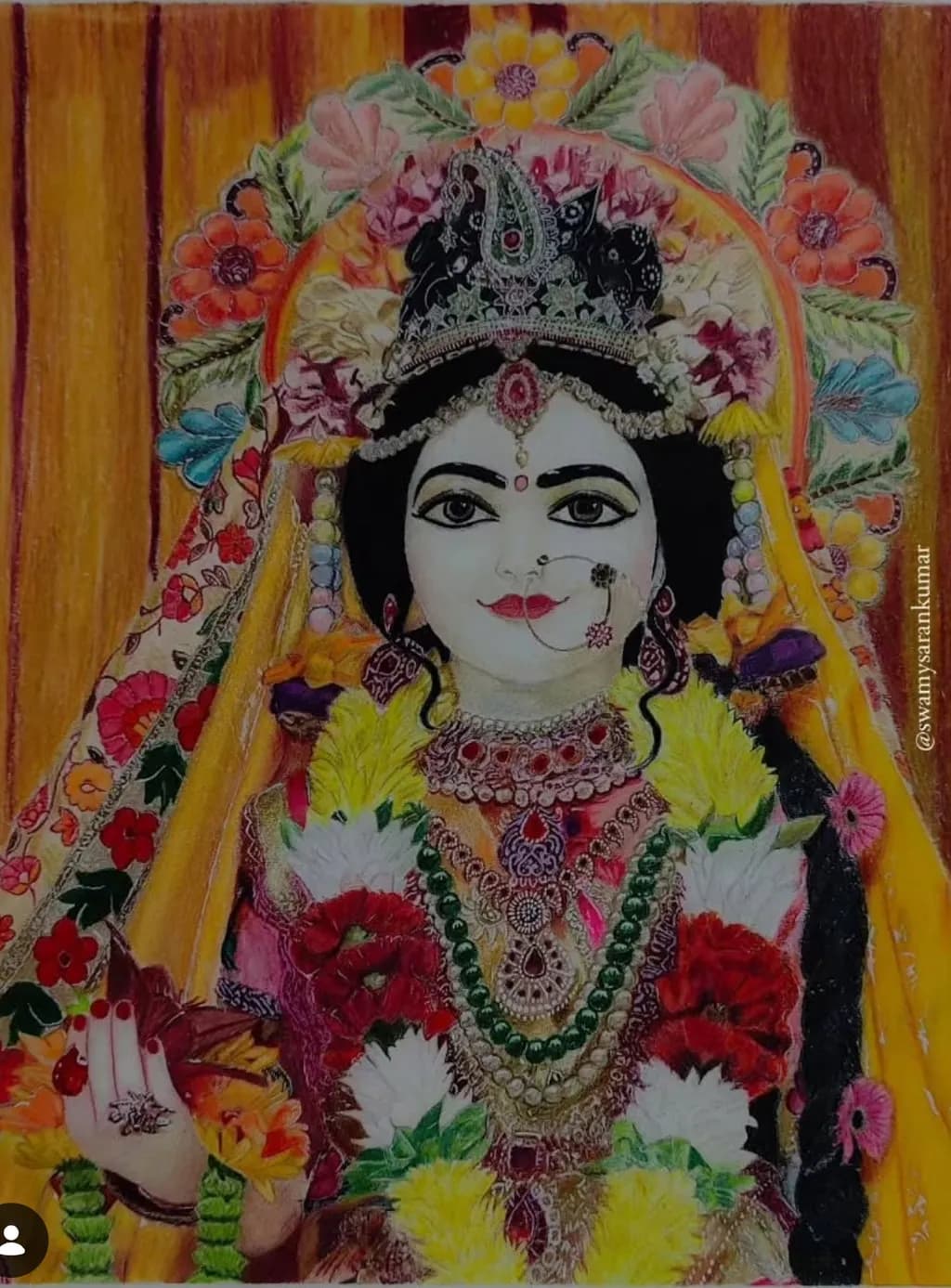 Floral Goddess Portrait