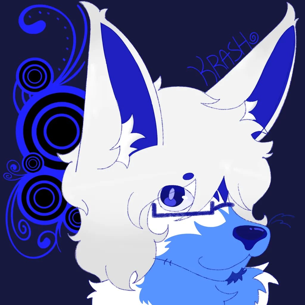 Blue Fox Portrait