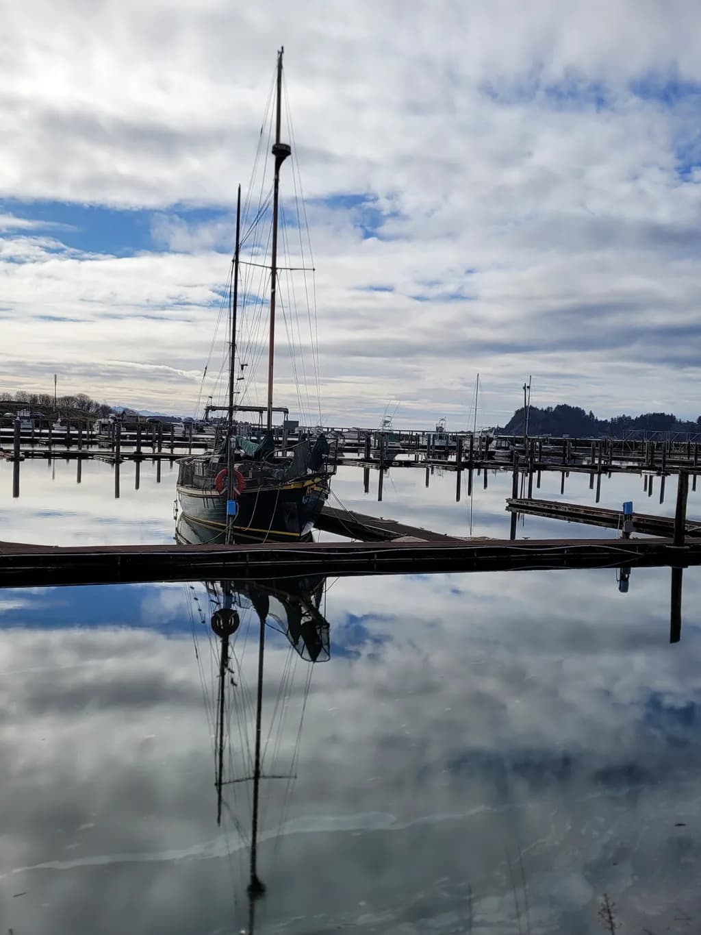 Grn. Sailboat Harbor Reflections 3