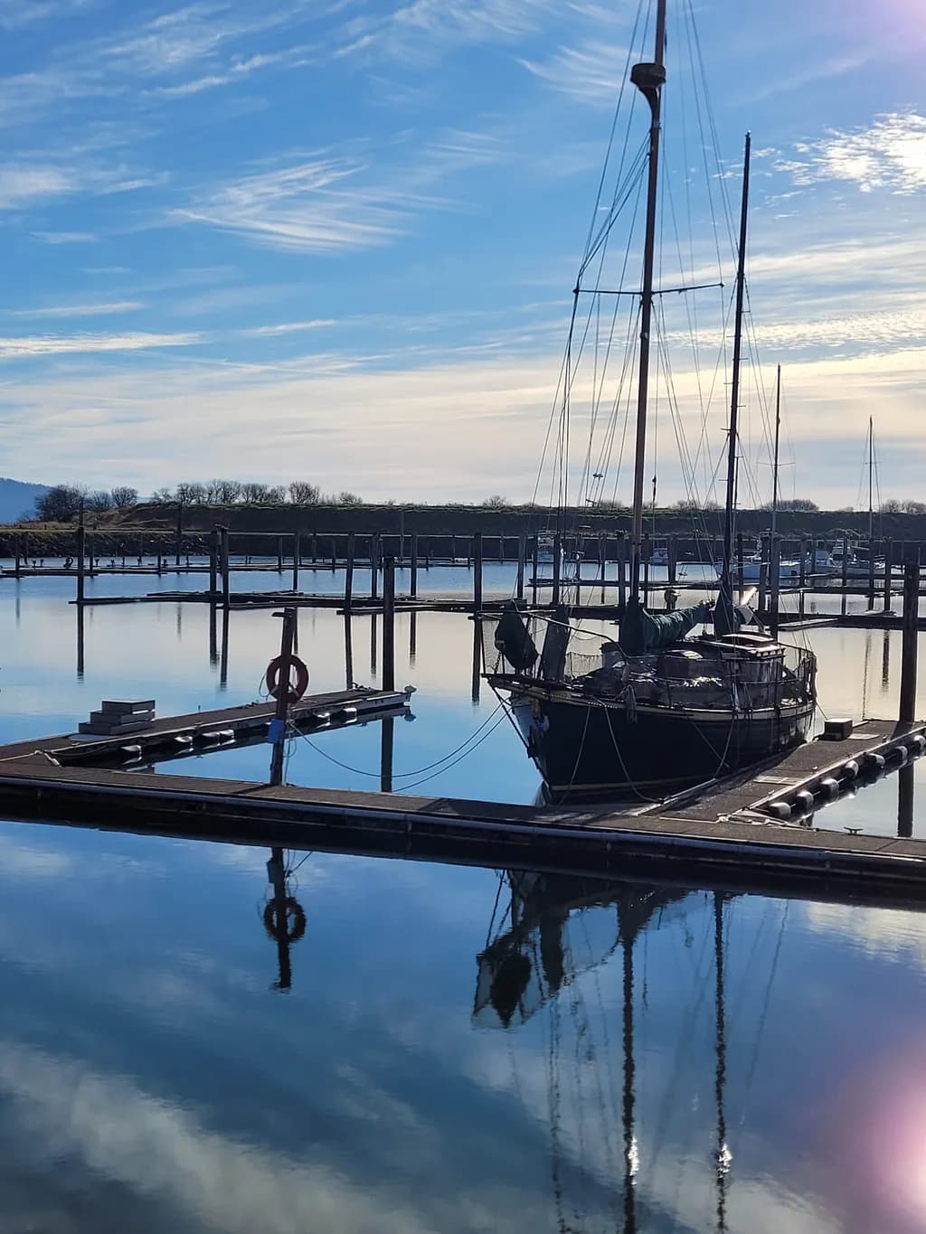 Grn. Sailboat Harbor Reflections 4