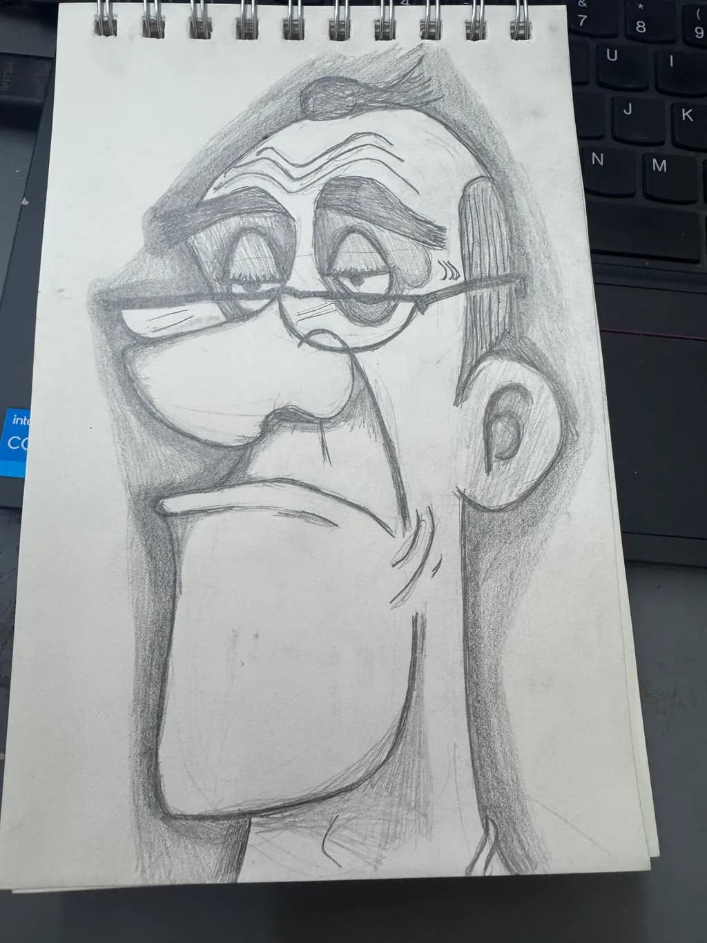 Contemplative Caricature