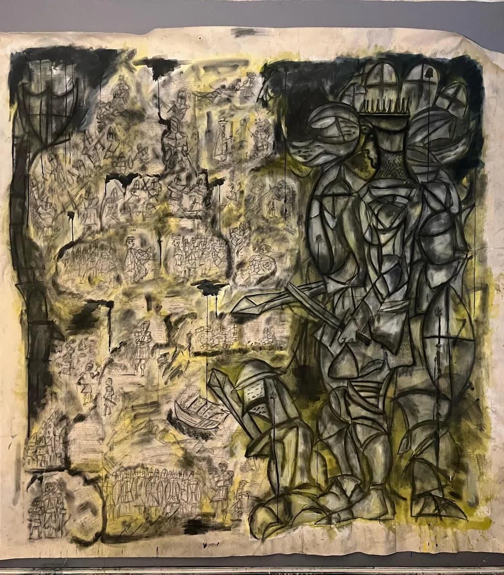 Armored Figures and Battle Scenes