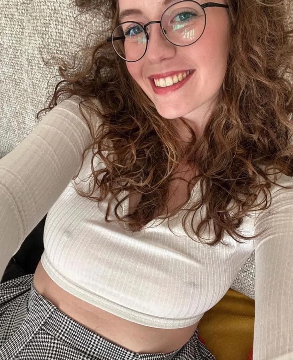 Curly Hair Smile