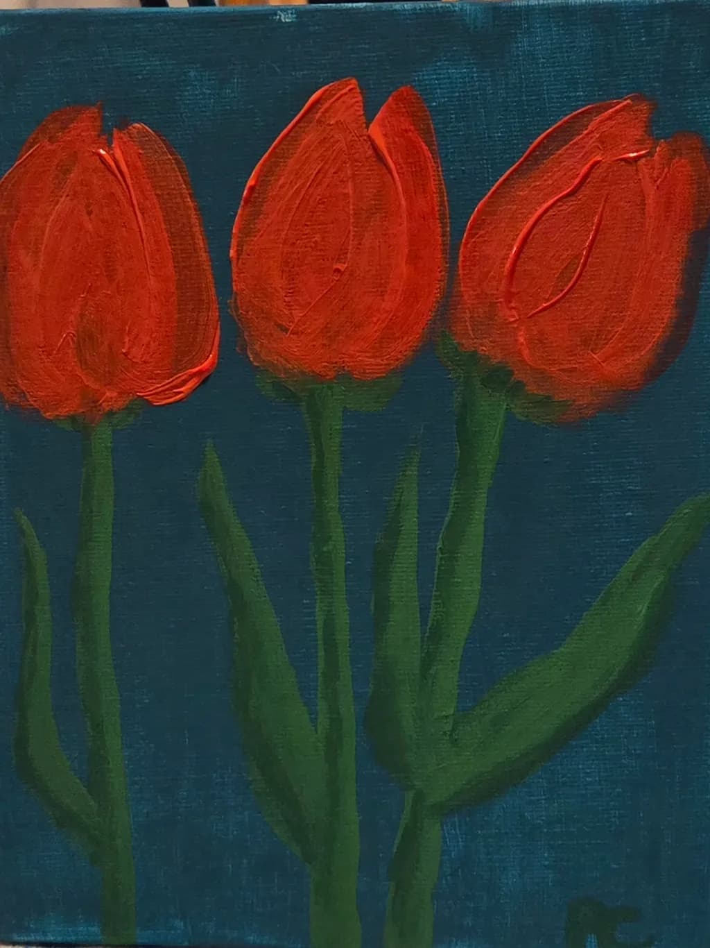 Red Tulips Trio