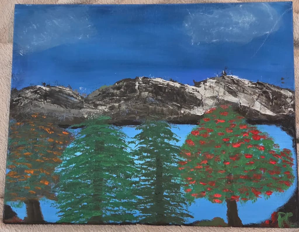 Mountain Lake Landscape