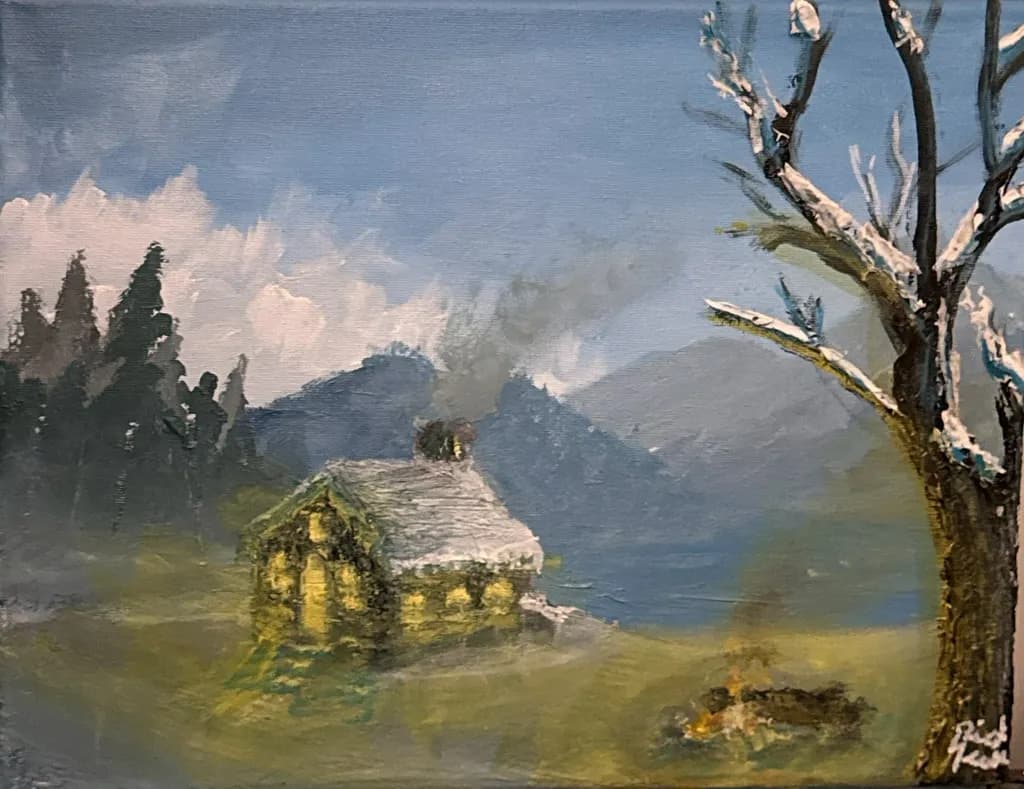 Mountain Cabin Fire
