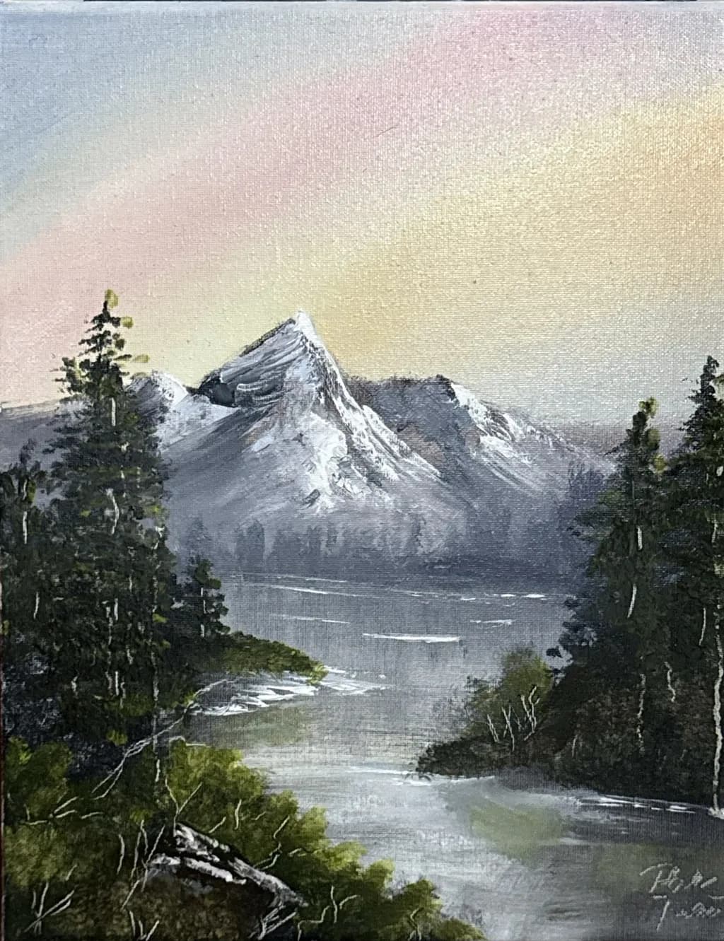 Snowy Mountain Lake