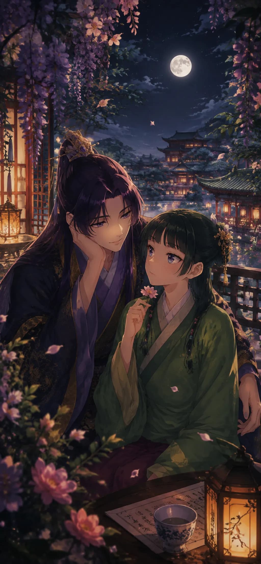 Moonlit Garden Romance