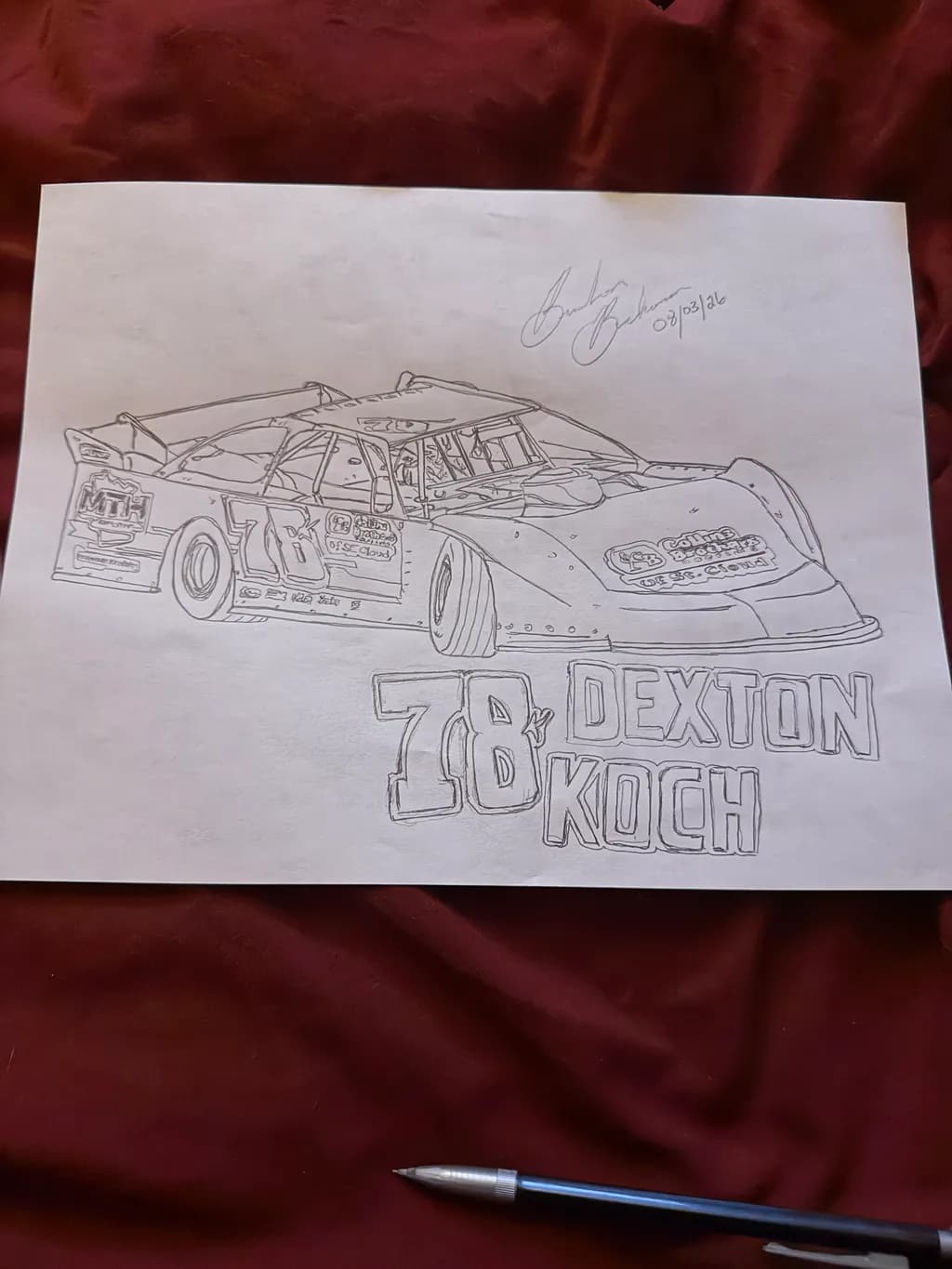 Race Car 78 Dexton Koch