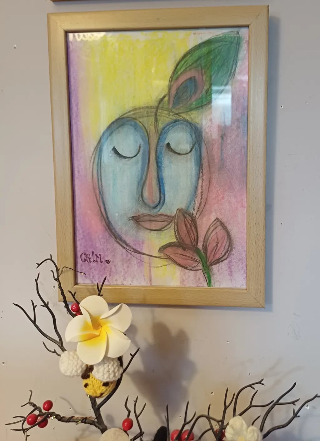 Calm Face With Leaf