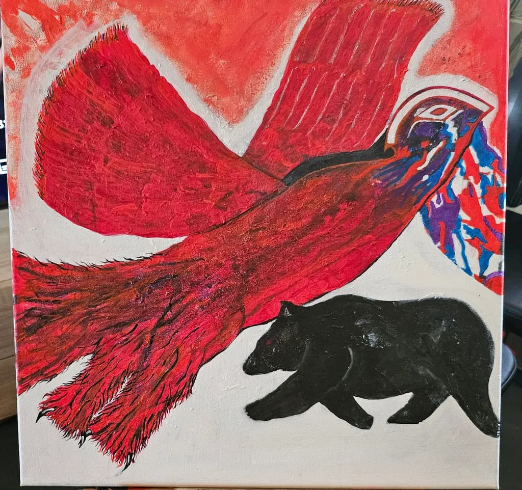 Red Bird and Black Bear
