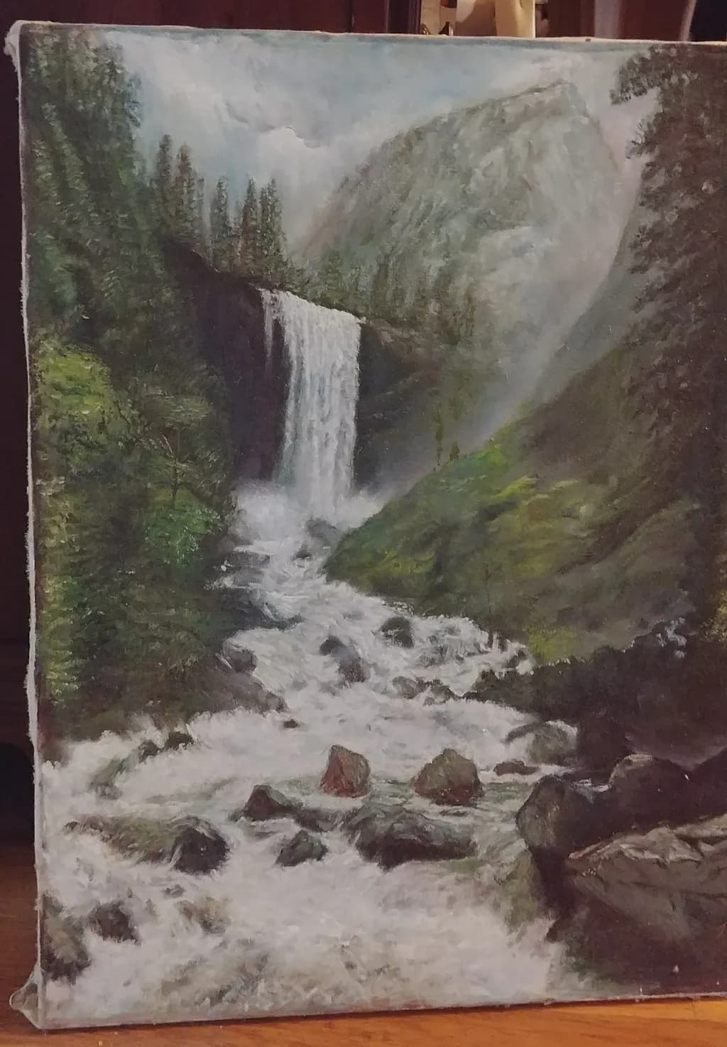 Mountain Waterfall Rapids