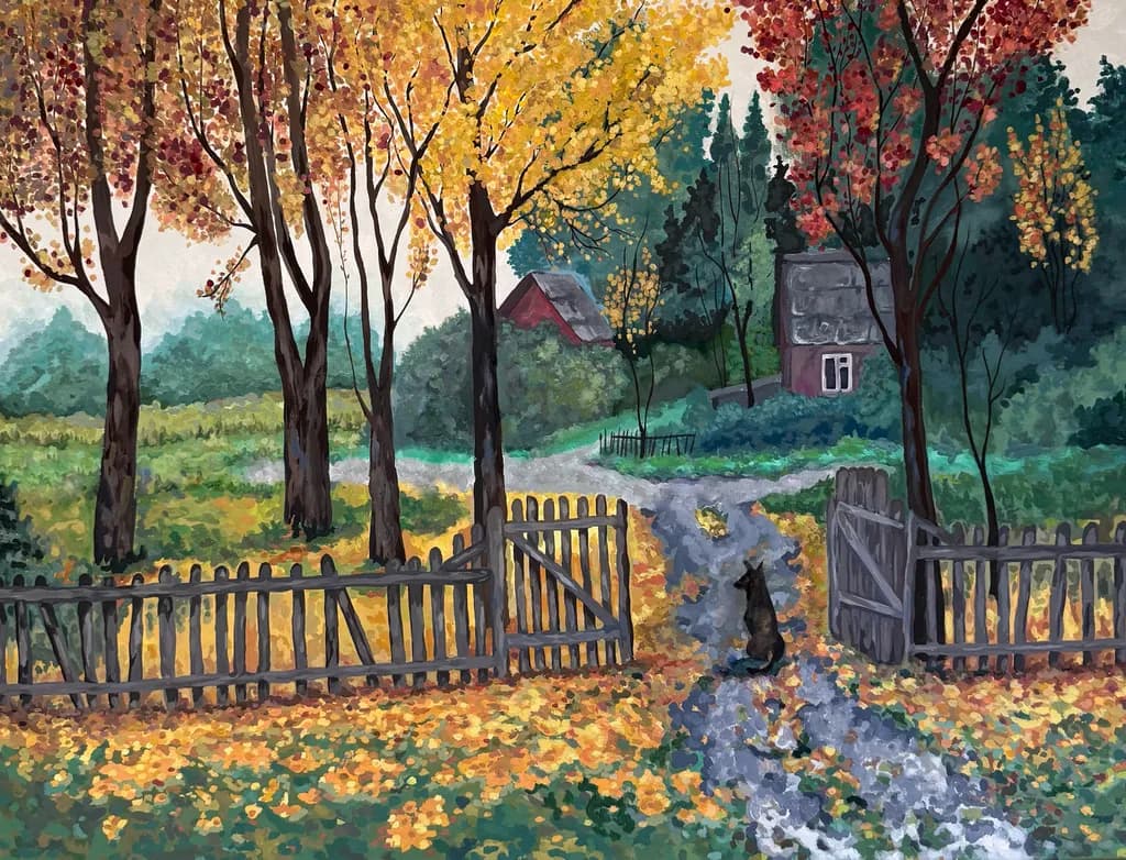 Autumn Path Gate