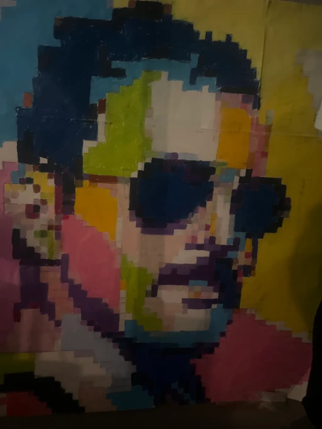 Pixelated Portrait with Sunglasses