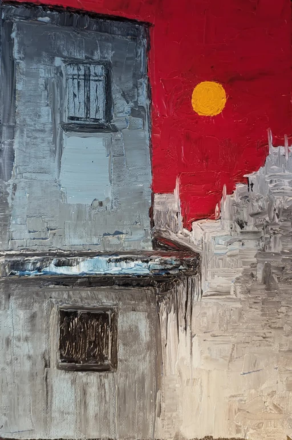 Urban Window Sunset