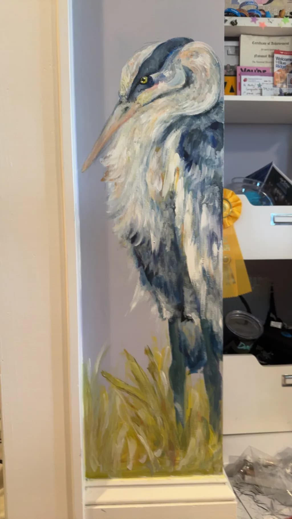 Heron in Grass