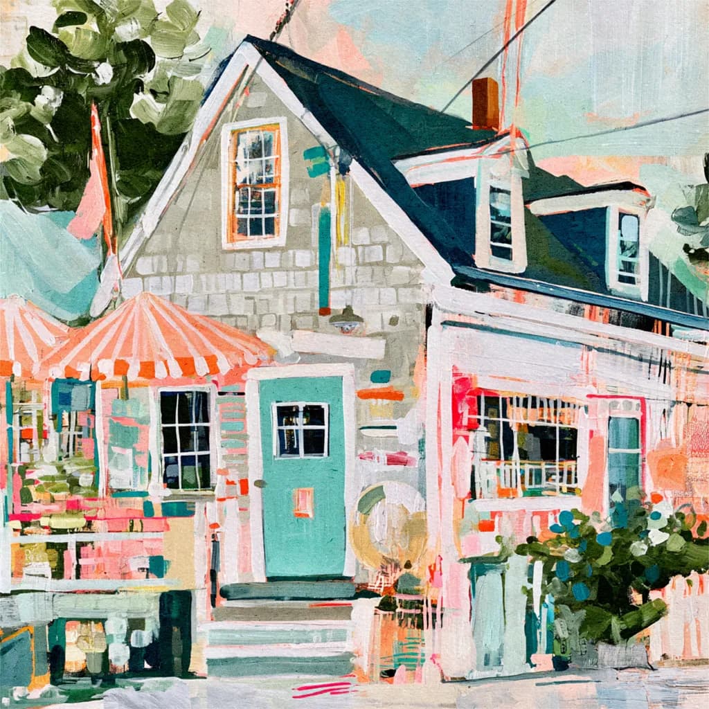 Coastal Cottage Scene