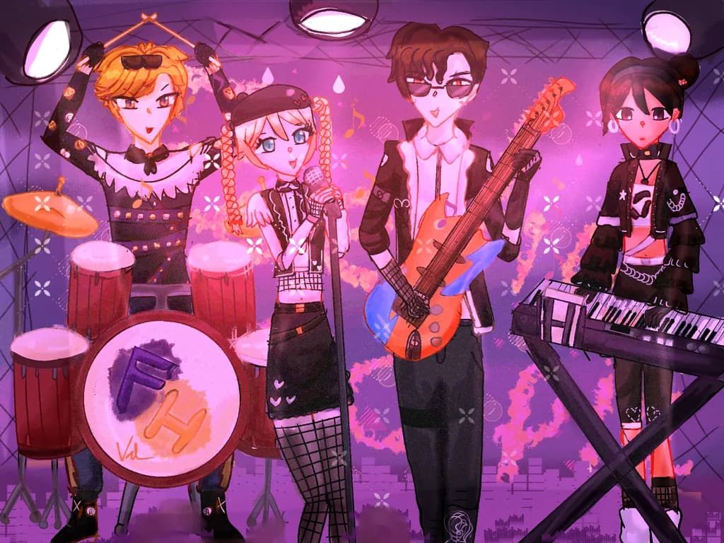 Band on Stage