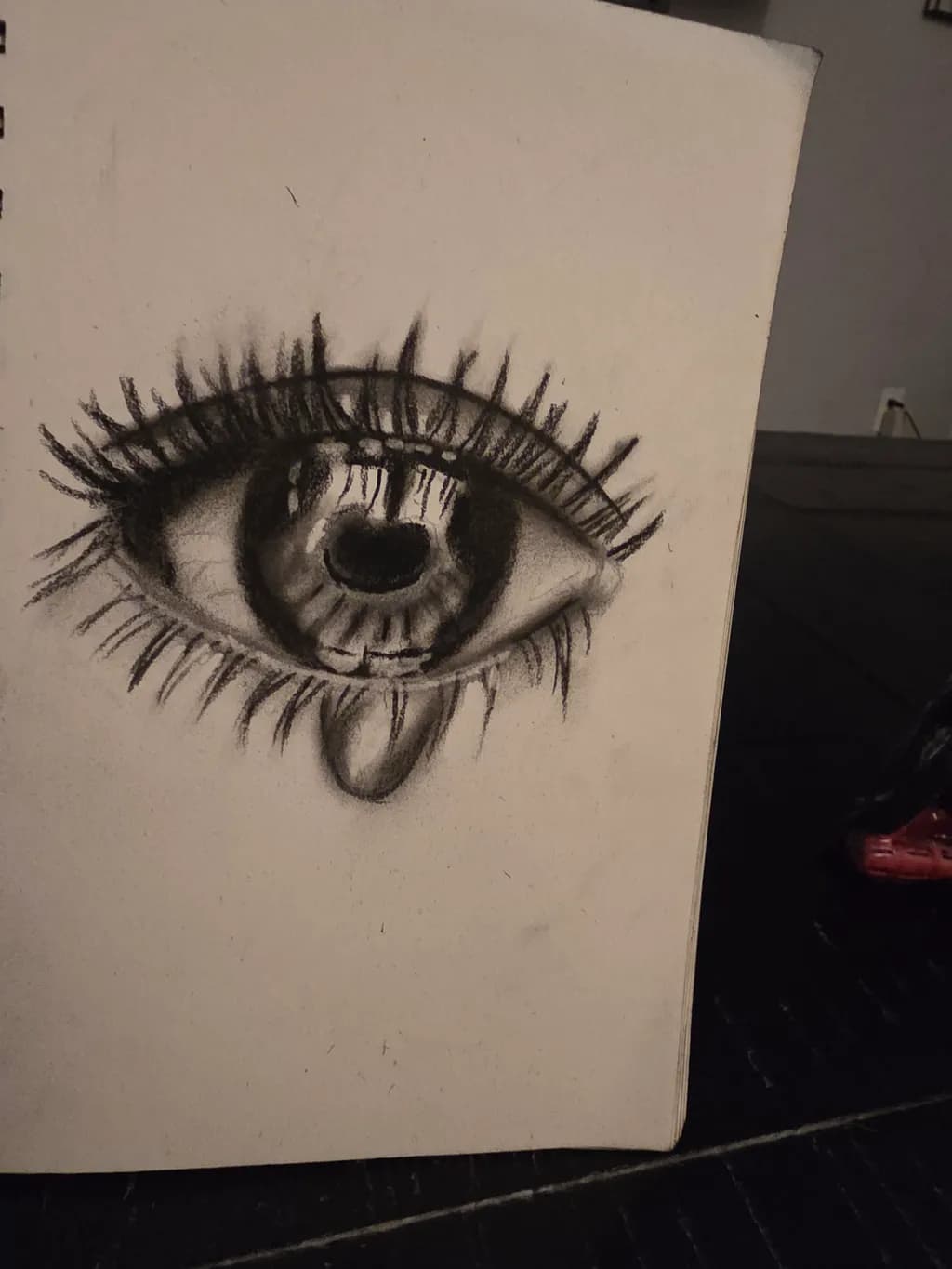 Charcoal Eye Study