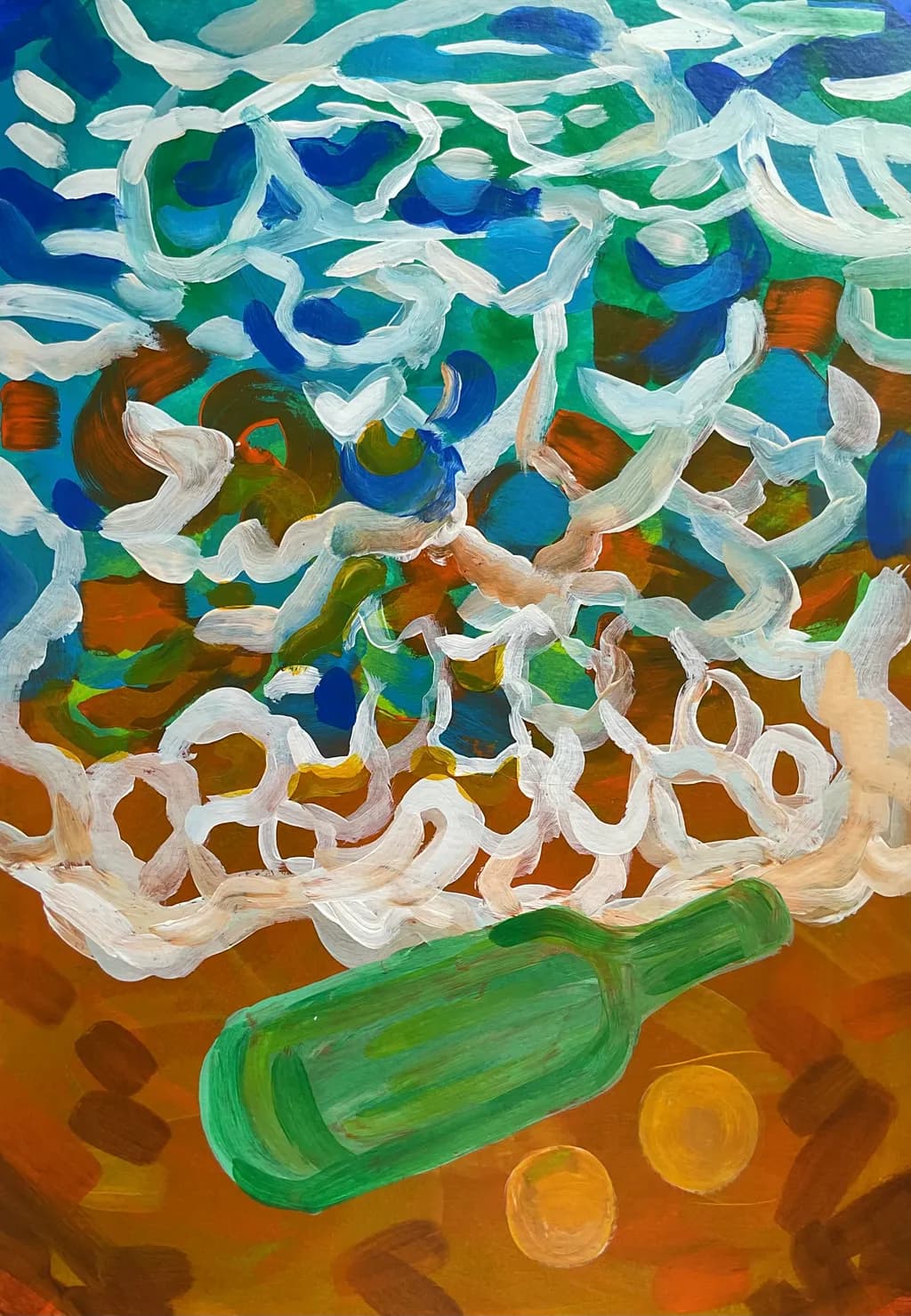 Colorful Bottle Swirls